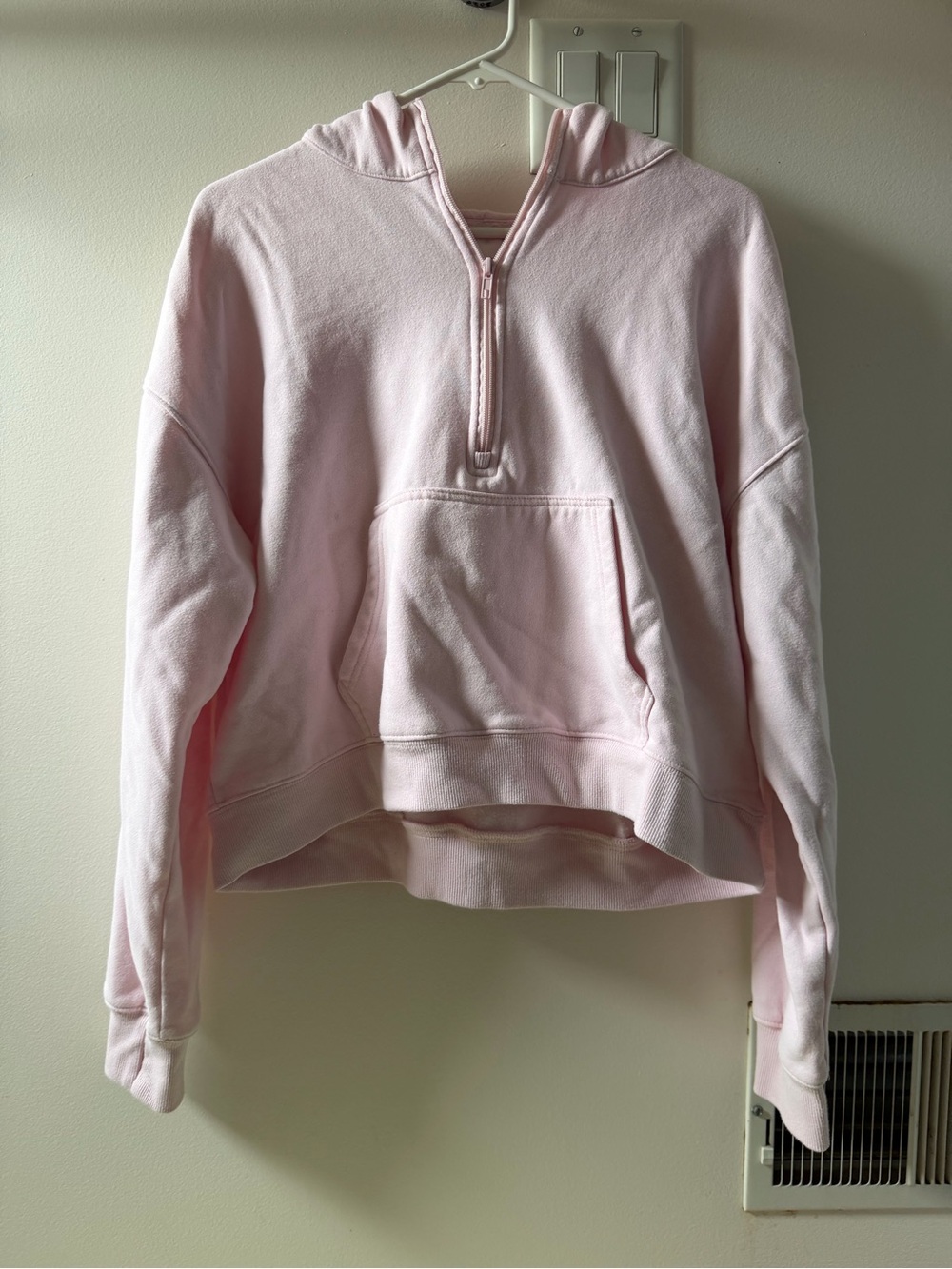 Ultra Flirt Light Pink Half-Zip Hoodie Pullover